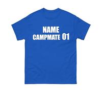 Personalised I'm a Celebrity Jungle Campmate T-Shirt - Custom Name & Number TV Show Fans Tee Novelty Gift for Men Women Fancy Dress Unisex Adults Top (Royal(Back), XL)
