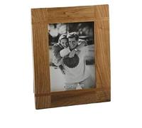 Personalised Impressions Oak Wood Photo Frame with Cross Batons 5" x 7" Add your own name/message