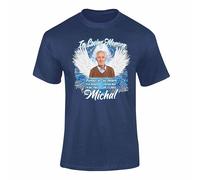 Personalised In Loving Memory T Shirt - Custom Angel Wings Memorial Tee for Adults and Kids, Forever in Our Hearts Remembrance Top - Navy M