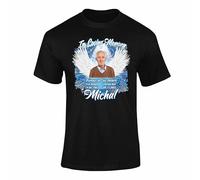 Personalised In Loving Memory T Shirt - Custom Angel Wings Memorial Tee for Adults and Kids, Forever in Our Hearts Remembrance Top - Black XXL