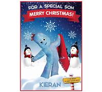 Personalised In The Night Garden Christmas Cards - 4 Designs (Iggle Piggle and Snowman