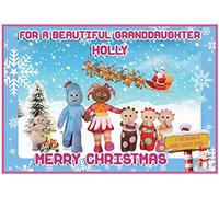 Personalised In The Night Garden Landscape Christmas Cards - (Whole Gang Girl)