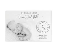 Personalised In This Moment Time Stood Still Print Canvas Poster Wall Art Decor Print Picture Paintings for Living Room Bedroom Decoration 12x18inch(30x45cm)