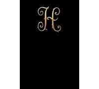 Personalised Initial Letter H Notebook Monogrammed Writing Journal: Gift for Him and her