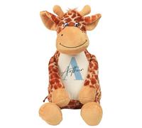 Personalised Initial with Name, Alphabet theme, Marble design, Soft Toys, Teddy Bear. (Giraffe)