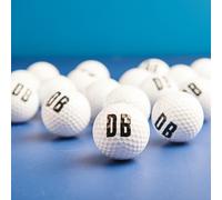 Personalised Initialled Golf Balls And Bag