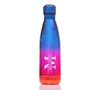 Personalised Insulated Water Bottle 500ML Water Bottles for Women Men 24 Hours Cold & 12 Hours Hot Vacuum Flask Stainless Steel Bottles for Birthday Christmas Her Mum(Blue to Pink to Red)