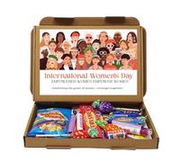 Personalised International Women's Day Delight: Empowering Treat Box Gift Employee Appreciation Corporate Inspirational Women hug - Vegan Sweets