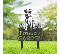 Personalised Irish Terrier Dog Metal Garden Sign, Dog Memorial Plaque, Pet Tombstones for Grave, Dog Remembrance Gifts, Pet Name Plaque, Custom Yard Sign With Stake, Outdoor Decor