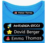 Personalised Iron-On Clothing Labels | Custom Name Tags for Clothes 6x1cm