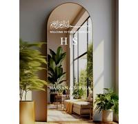 Personalised Islamic Wedding Welcome Sign Sticker with Initials | Mirror Sign Decal | Welcome to The Wedding Sign | Reception Entrance Sticker | Elegant Rustic W10 (H110xW59cm)