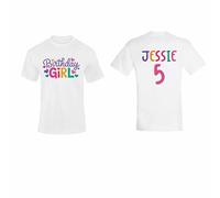 Personalised Its My Birthday T Shirt - Custom Top for Kids, Birthday Girl Boy Tee Kids White 911