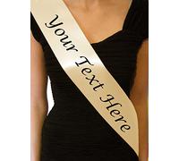 Personalised Ivory Sash Hen Party Night Do Birthday Prom Promotional Cheap