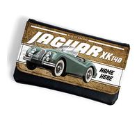 Personalised Jaguar XK140 Tobacco Pouch Classic Car Rolling Cigarette Baccy Case Wallet Smoking Fathers Day Dad Birthday Gift CLP24