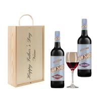 Personalised Jam Shed Red Wine Gift Set - (2 x 75cl) (Father's Day, 750ml, Red Wine)