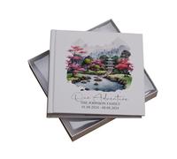 Personalised Japan Holiday Memory Adventure Photo Albums (Cherry blossom tree garden)