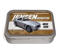 Personalised Jensen Interceptor Tobacco Tin Classic Car 2oz Baccy Tin Cigarette Rolling Smoking Birthday Gift CLP26