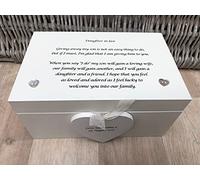 PERSONALISED Jewellery Keepsake Daughter In Law on her Wedding day from Mother of the Bride Wedding gift.