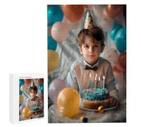 Personalised Jigsaw, Personalised Jigsaw Puzzles 300 Pieces for Adults, Custom Puzzle with Your Own Photo, Wooden Puzzle Gifts Wedding, Birthday, Valentine's Day, Graduation, Birthday, Pet (300) Z104