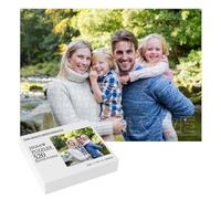 Personalised Jigsaw Puzzle Custom Photo Puzzle, 520 Piece Wooden Photo Puzzle, Make Your Own Anniversary Wedding Birthday Christmas Valentines, Gifts for Family Friend Him and Her