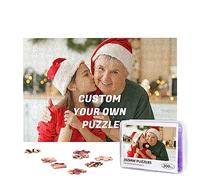 Personalised Jigsaw Puzzle from Photo Custom Picture Wooden Puzzles 300/500/1000 Pieces for Adult Kids Teens with Plastic Storage Box (Horizontal 300PCS)