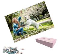 Personalised Jigsaw Puzzle,Photo Custom Picture Custom Image Wooden Puzzles Heart puzzle 35/70/150/300/500/1000/1500 Pieces Custom Puzzle for Children Family and Friends (35 Pieces)