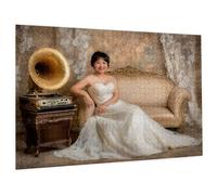 Personalised Jigsaw Puzzles for Adults 1000/1500/3000/5000 Piece Custom Puzzle From Photos, Customized Wood Puzzles with Photo, Customized Gifts for Family,Friend,Christmas, Valentine's Day C-628