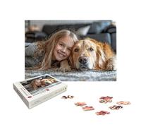 Personalised Jigsaw Puzzles for Adults 1000, Personalised Jigsaw Puzzles for Adults with Photo, Wooden Custom Puzzle with Gift Box, Create Your Own Photo, Gifts for Family, Friend, Christmas, X-365