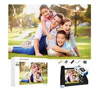 Personalised Jigsaw Puzzles for Adults 1000 Pieces - Custom Photo Jigsaw Made from Your Own Picture - Unique Personalized Gift for Anniversary Family Pet - Wooden Jigsaw Kit