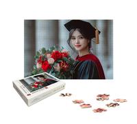 Personalised Jigsaw Puzzles for Adults 1500, Personalised Jigsaw Puzzles for Adults with Photo, Wooden Custom Puzzle with Gift Box, Create Your Own Photo, Gifts for Family, Friend, Christmas, X-212