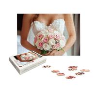 Personalised Jigsaw Puzzles for Adults 2000, Personalised Jigsaw Puzzles for Adults with Photo, Wooden Custom Puzzle with Gift Box, Create Your Own Photo, Gifts for Family, Friend, Christmas, X-563