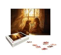 Personalised Jigsaw Puzzles for Adults 4000, Personalised Jigsaw Puzzles for Adults with Photo, Wooden Custom Puzzle with Gift Box, Create Your Own Photo, Gifts for Family, Friend, Christmas, X-635