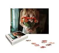 Personalised Jigsaw Puzzles for Adults 4000, Personalised Jigsaw Puzzles for Adults with Photo, Wooden Custom Puzzle with Gift Box, Create Your Own Photo, Gifts for Family, Friend, Christmas, X-1349