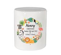 Personalised Jungle Christening Money Box
