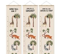 Personalised Jungle Safari Themed Children's Height Chart, Safari Animals, Growth Chart, Kids Decor, Great Baby/Kids Gift