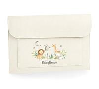 Personalised Jungle Scene Animals Pregnancy/Maternity Notes Document Folder - Keep NHS Medical Notes Safe - IVF Journey (Revised 09-2024)