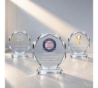 Personalised K9 Crystal Trophy Custom Crystal Awards with Text Logo Photo | Premium Glass Keepsake for Employee Recognition, Retirement, Corporate Recognition, Competition, Boss, Teacher, Parents