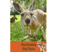 Personalised Kangaroo Greeting Card (Birthday, Mothers Day, Fathers Day, Christmas, Blank) - Custom Card for Him Her Male Female Family Kids