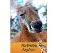 Personalised Kangaroo Greeting Card (Birthday, Mothers Day, Fathers Day, Christmas, Blank) - Custom Card for Him Her Male Female Family Kids