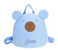 Personalised Kapibala Toddler Backpack - Custom Embroidered Name Kids Backpack, Small School Backpack & Nursery Bag for Boys & Girls, Perfect Back to School Gift (Sky Blue)