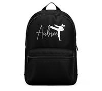 Personalised Karate Mini Backpack for Girls Nursery Reception Back to School Bag, One Size, Black
