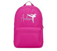 Personalised Karate Mini Backpack for Girls Nursery Reception Back to School Bag, One Size, Bright Pink