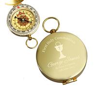 Personalised Keepsake Compass. First Holy Communion Gift. Religious Keepsake