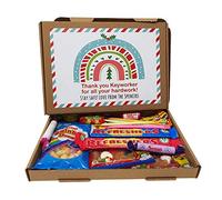 Personalised Keyworker THANK YOU Christmas Chocolate Box Gift Hamper Present - Lockdown 2021 (Keyworker - Sweet Box)