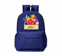 Personalised Kids Backpack With Side Bottle Holder - Back to School Rucksack And Zip Pockets Style 3