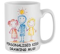 Personalised Kids Drawing Mug End of Term Custom Gift for Favourite Teacher from Class Pupils Children Toddler Drawing Print Maths English TA Coffee Cup