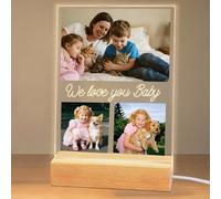 Personalised Kids Gift, Custom Photo Night Light Frame, Newborn Gift, Unique Present for Children, Ideal for Children's Day or Birthday