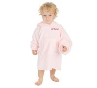 Personalised Kids Hoodie Bear Ear Oversized Blanket Hoody Soft Warm Sweatshirt (Light Pink Bear Ear Hoodie, 2-3 Years)