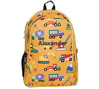 Personalised Kids School Backpacks | Toddler Rucksacks for Primary School, Pre-School | Back-to-School Bags … (Construction)