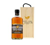 Personalised Kin Toffee Vodka Gift Set - 70cl | 20.3% ABV | Custom Flavoured Vodka Gift for Him or Her
